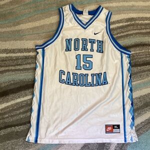 VTG 90s Nike NCAA Vince Carter UNC Tar Heels Jersey HOF White Tag Rare Adult XL